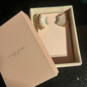 NEW Mignonne Gavigan                  Mini Madeline Gold Statement Stud Earrings